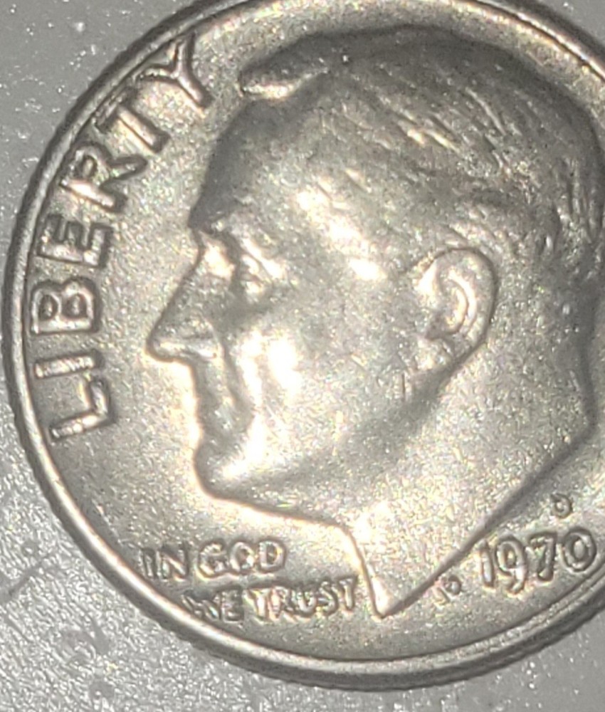 1970 Roosevelt Dime Errors In "We" And "Trust"