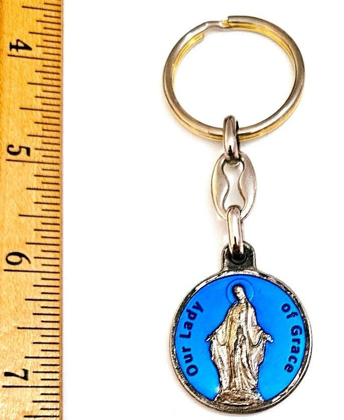 Older Religious Mary Keychain Keyring