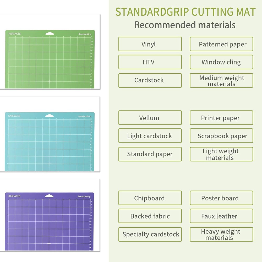 3 pcs cutting mat 13x14'' replacement for Cricut Maker Explore One/Air2