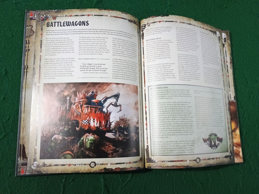 Warhammer 40K Orks Codex Hardcover WAAAGH