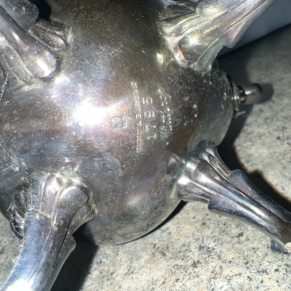 Reed & Barton Silver Coffee/Tea Set w/ Creamer, Sugar w/ lid