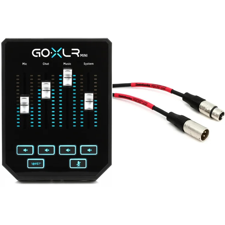 TC-Helicon GoXLR Mini USB Streaming Mixer with Cable