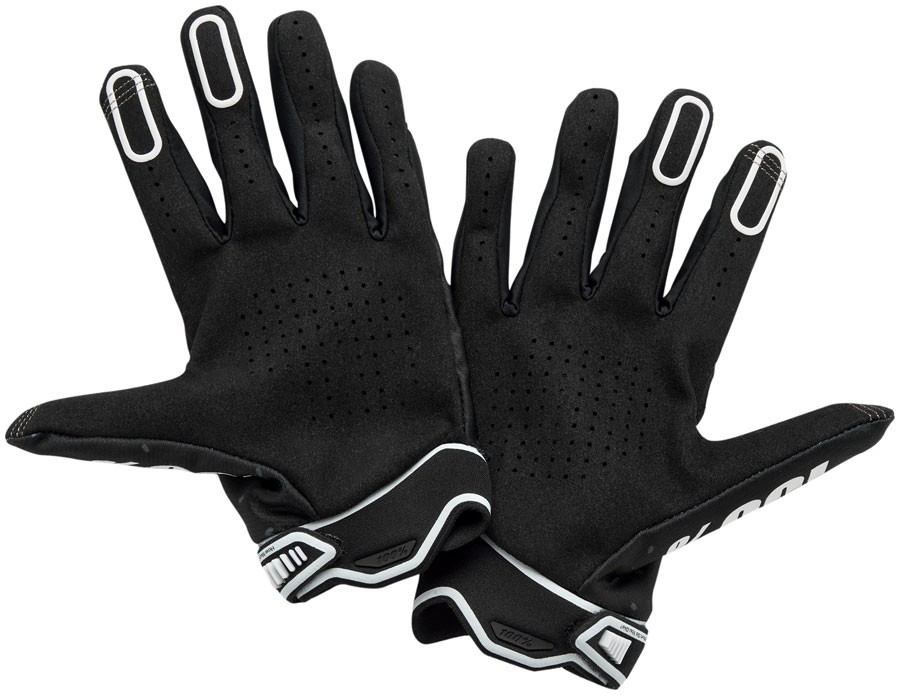 100% Ridefit Gloves - Black, Small