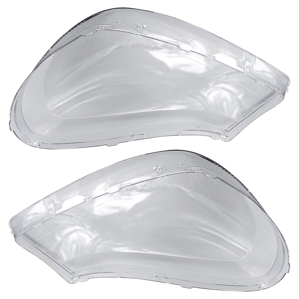 Pair For 2008-2010 Porsche Cayenne Headlight Lens Covers Replacement Clear Shell