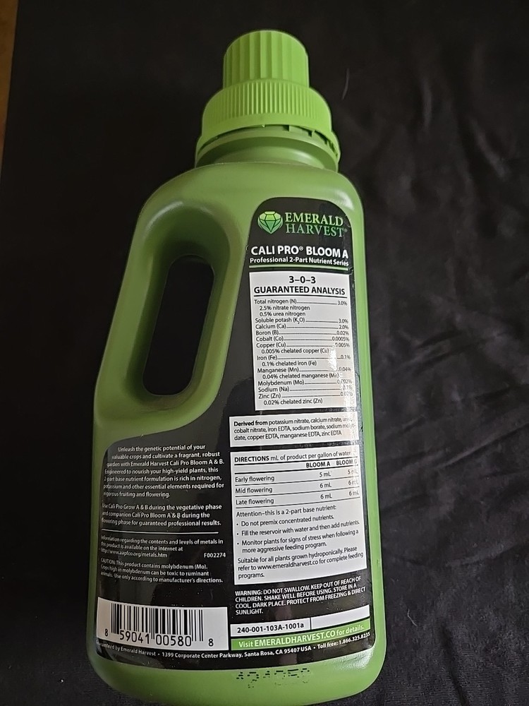 Emerald Harvest CALIPRO Bloom A