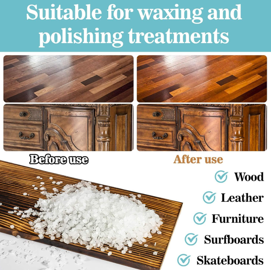 Wax for Candle-Making White Wax Beads, Wax Bulk for DIY Craft,Candle Making, USA