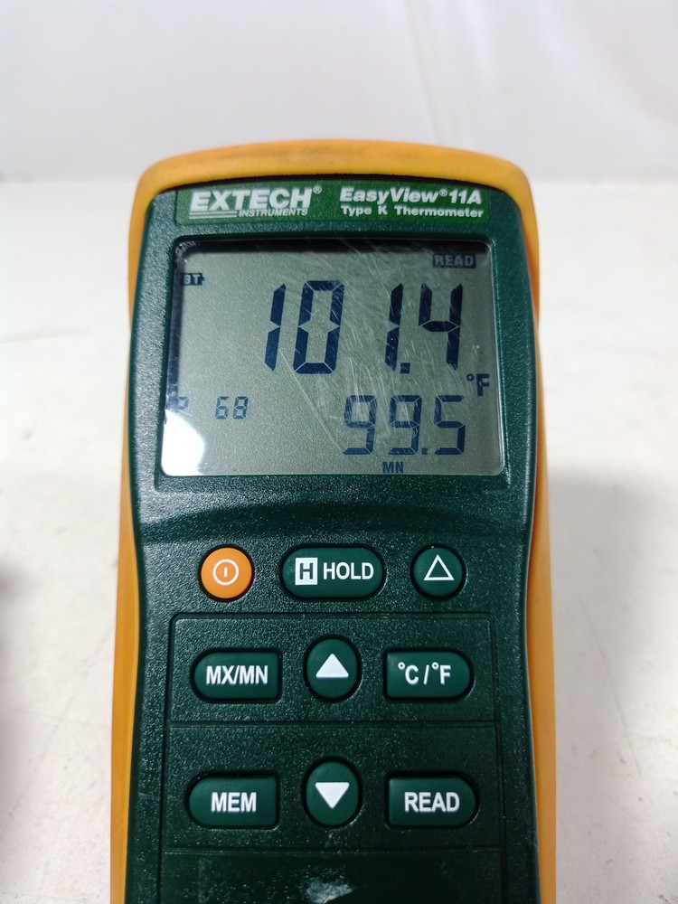 Extech EasyView 11A Type K Digital Thermocouple Thermometer - No Probe