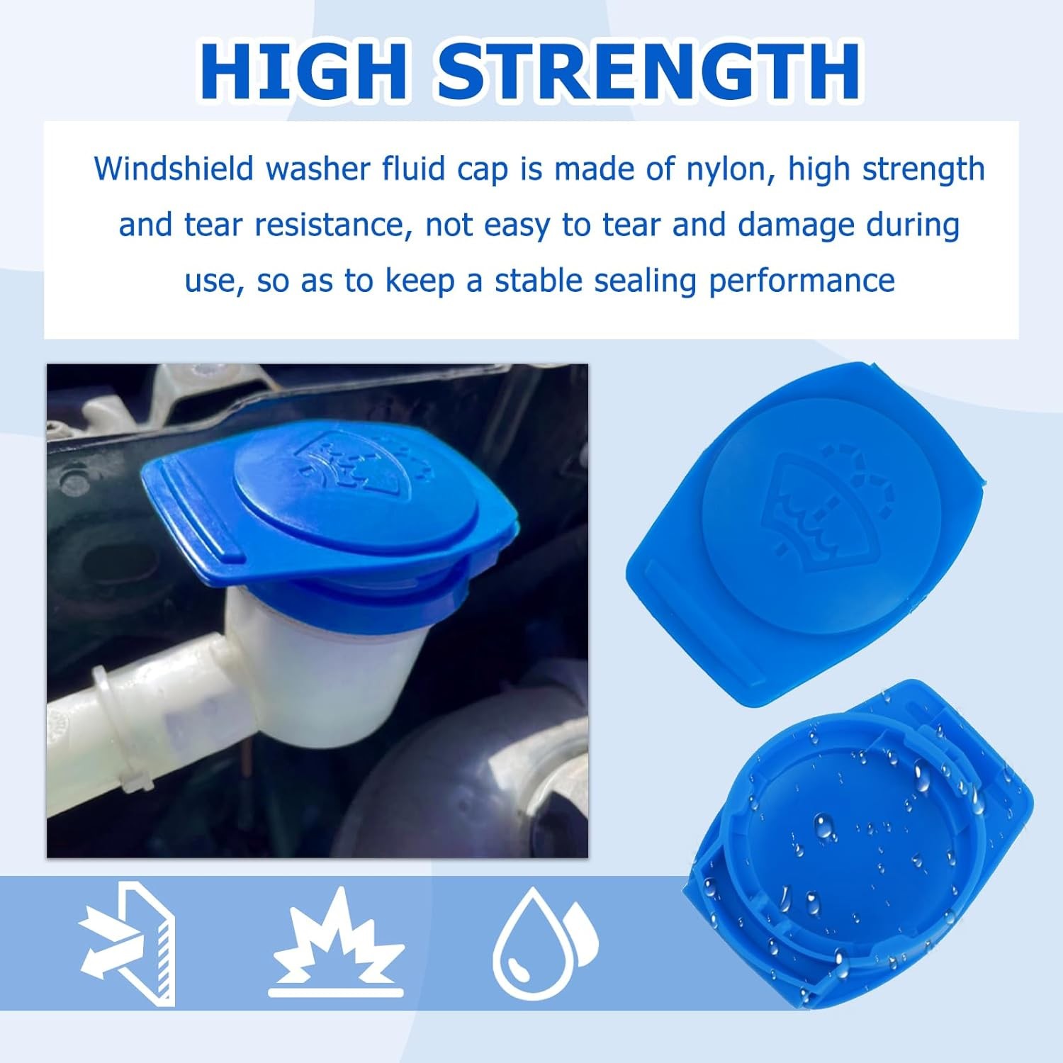 Windshield Washer Fluid Cap,OEM#3Q0955455,Washer Fluids Reservoir Caps Car