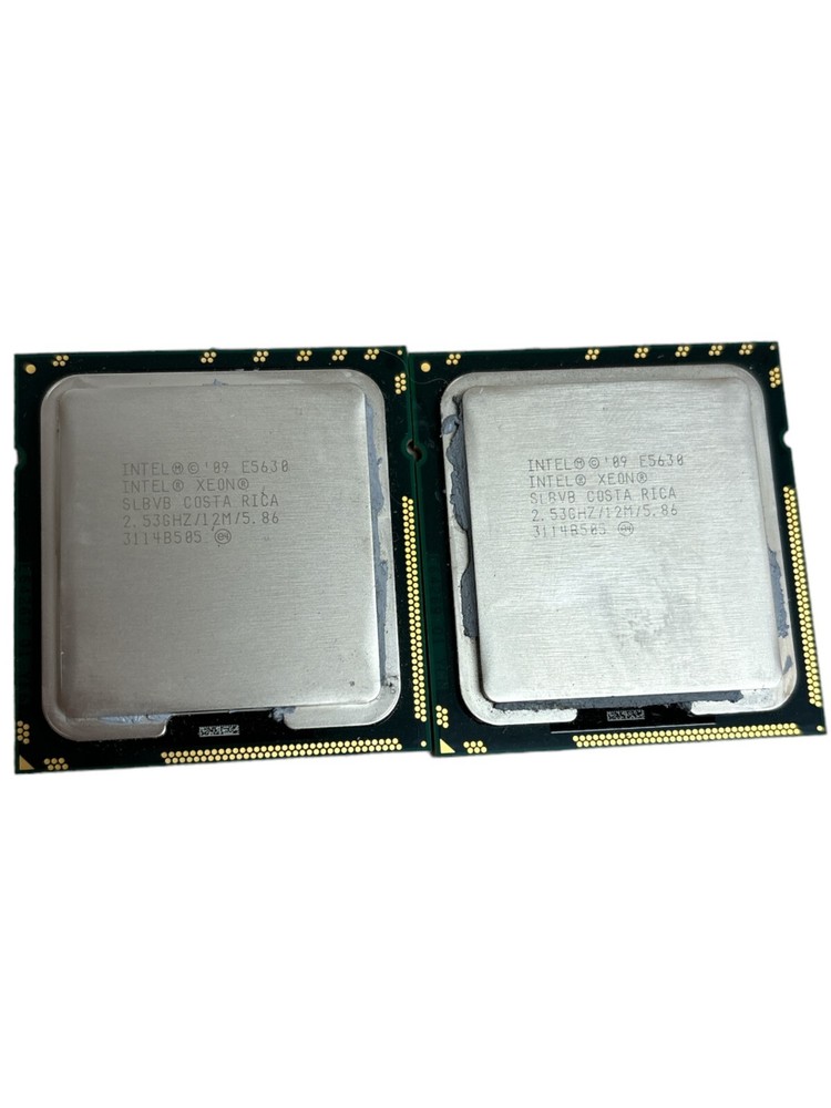 2 x SLBVB Intel Xeon E5630 Quad Core 2.53GHz 5.86GT/s QPI 12MB Processor