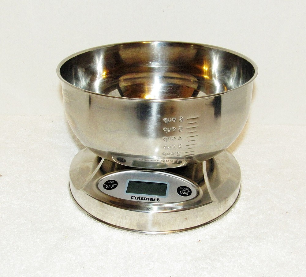 Cuisinart Precision Chef Kitchen Scale KS-06B 11 Lb Capacity Digital Stainless