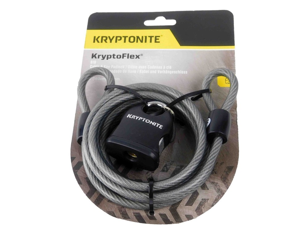 Kryptonite KryptoFlex 818 5 ft Cable and Padlock 2-pack