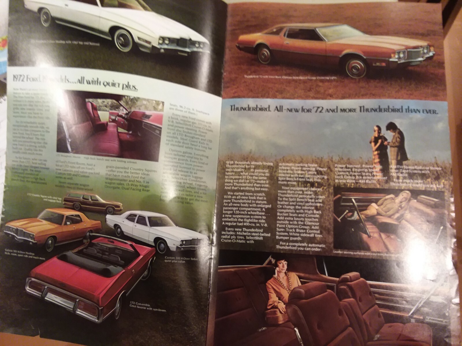 1972 Ford BROCHURE MAVERICK pinto Ltd Torino Free Shipping