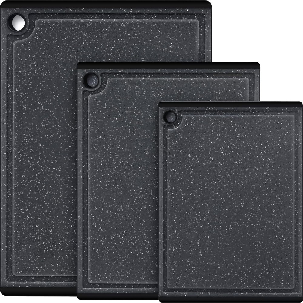 Plastic Cutting Boards for Kitchen, Lar Cutting Board Set Dishwasher