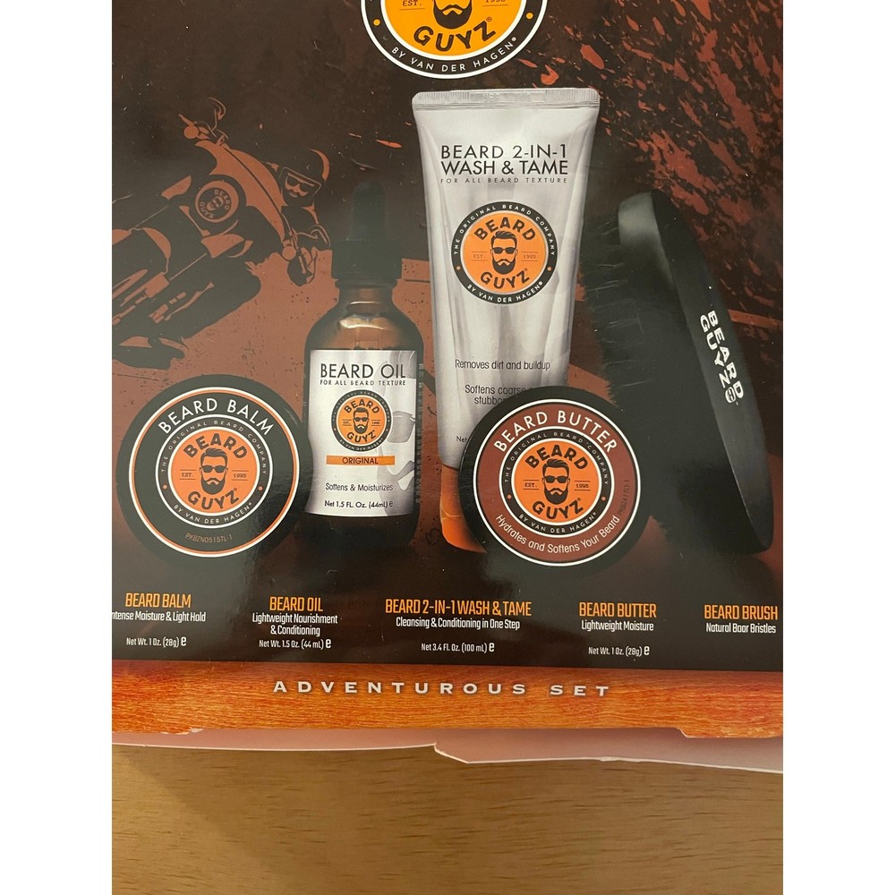 B106 New Mens Beard Guyz 5pc Adventurous Set Gift 🎁