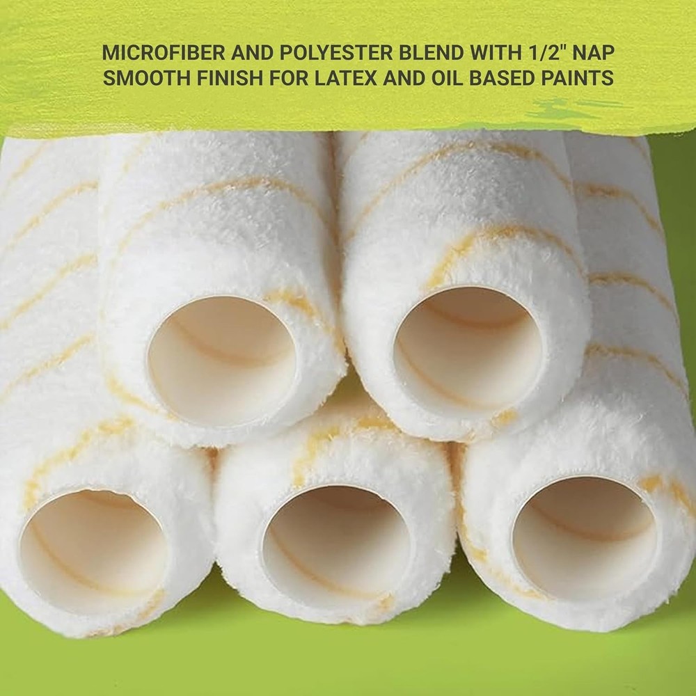 9" Premium High Elastic Microfiber Professional Paint Roller Covers 30 Pack