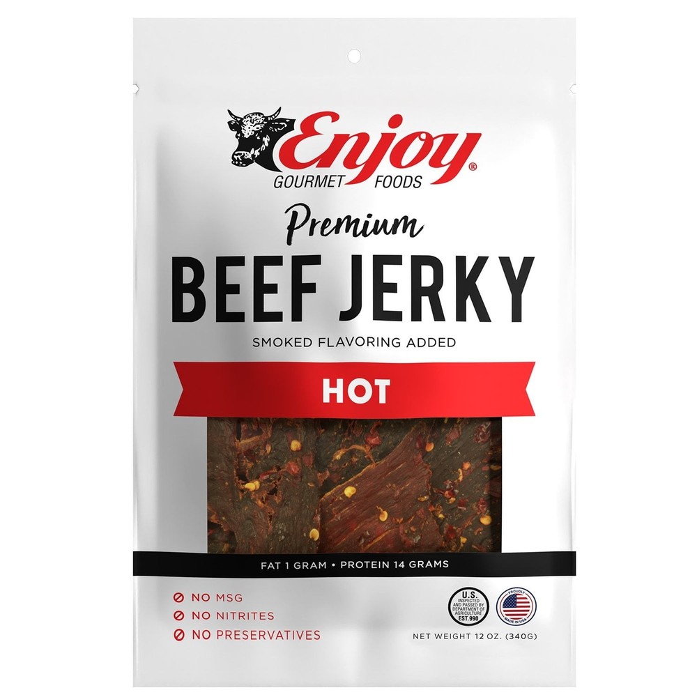 Enjoy Hot Beef Jerky, 12 oz.
