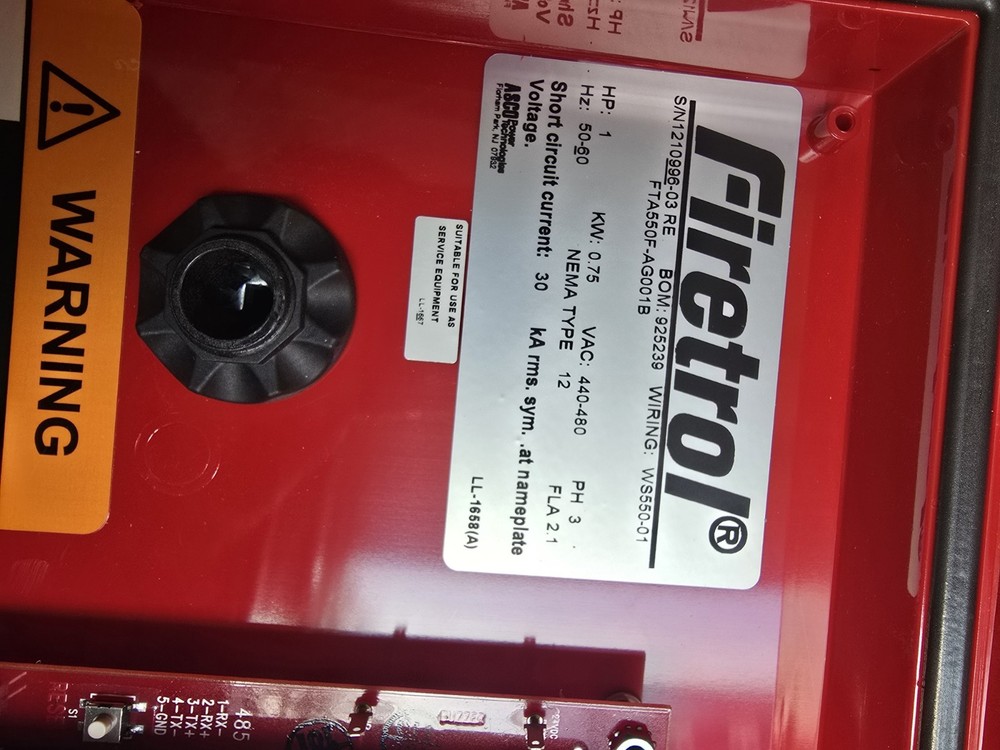 NEW Firetrol Jockey Pump Controller - FTA550F