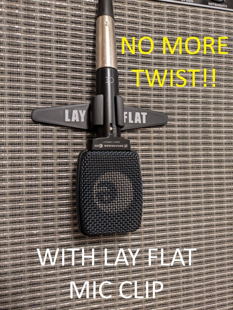 Lay Flat Microphone Clip for Sennheiser e609 / e906 Microphone