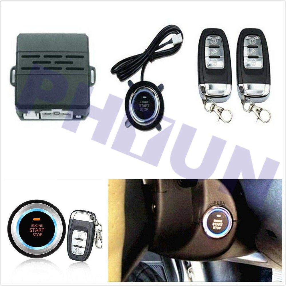 One key Remote start /Lock System with Main Harness & Start Button Kit USA Stock