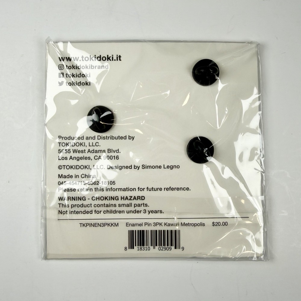 Tokidoki 3 Pin Set SDCC Exclusive