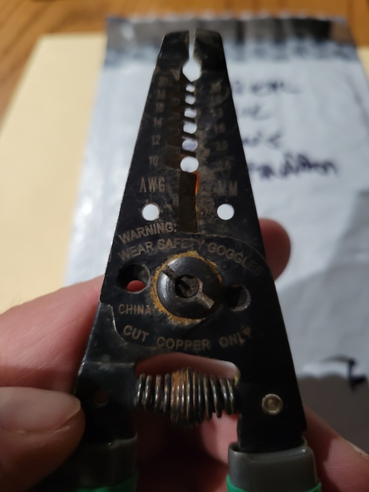 COMMERCIAL ELECTRIC - ELECTRIAN'S WIRE STRIPPER- NICE SHAPE