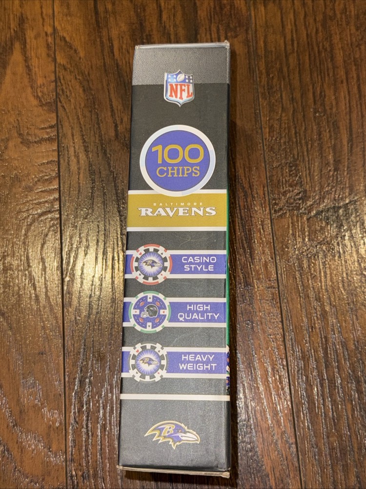 NEW Baltimore Ravens NFL Poker Chips 100pc
