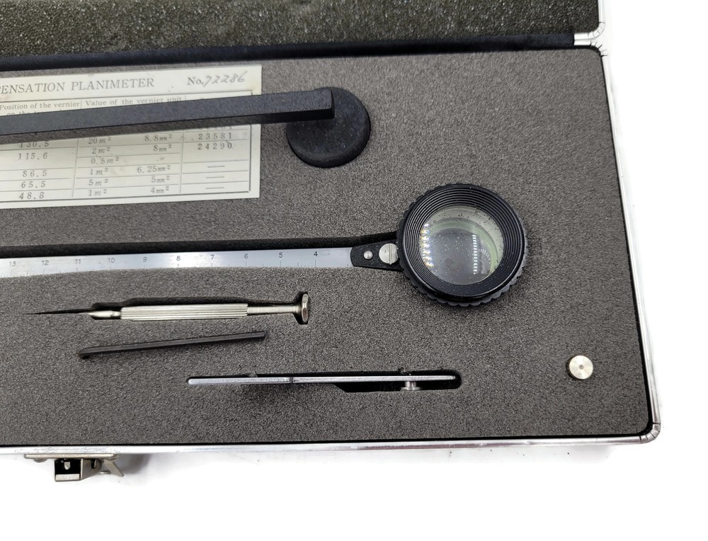 Vintage Geotec Zero Setting Compensating Planimeter 481120