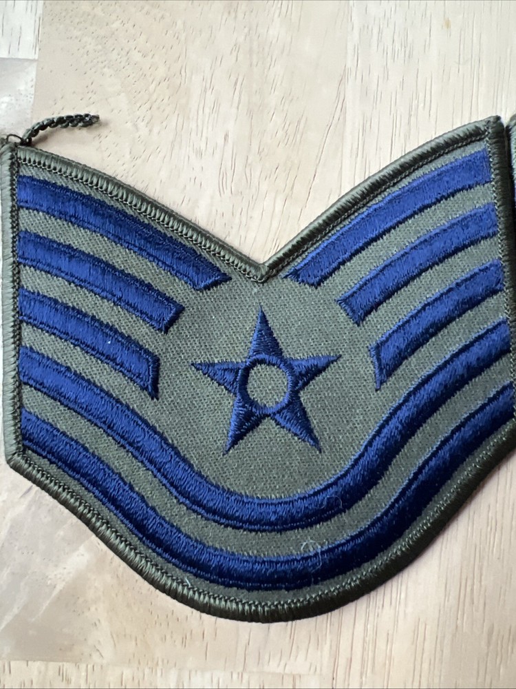 Vintage US Air Force Tech Sergeant Rank Patch Insignia E-6 E6 USAF.