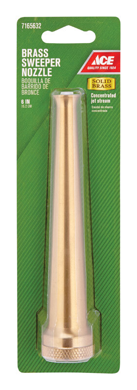 Ace Hardware Heavy Duty Sweeper Nozzle 6" Brass ~ New