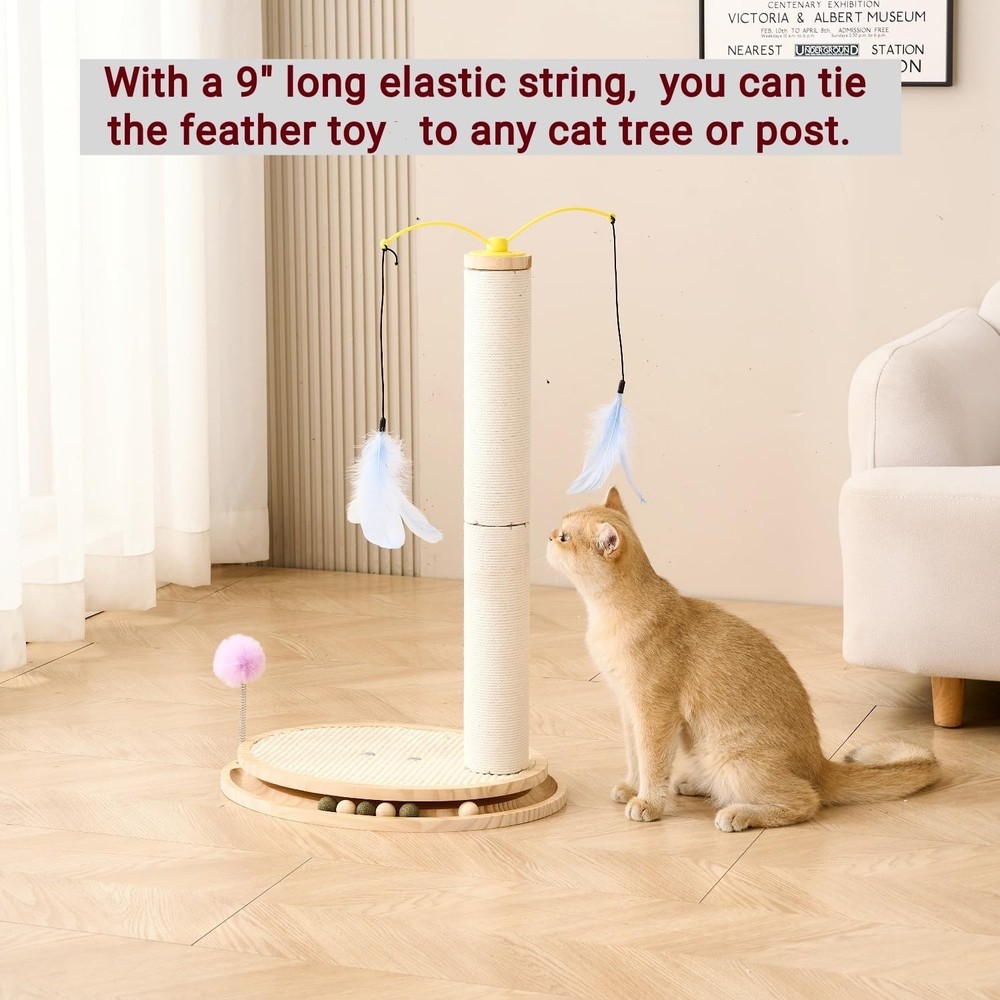 SHENGOCASE 10-Pack Cat Tree Tower Accessories Add ons Replacement Fether