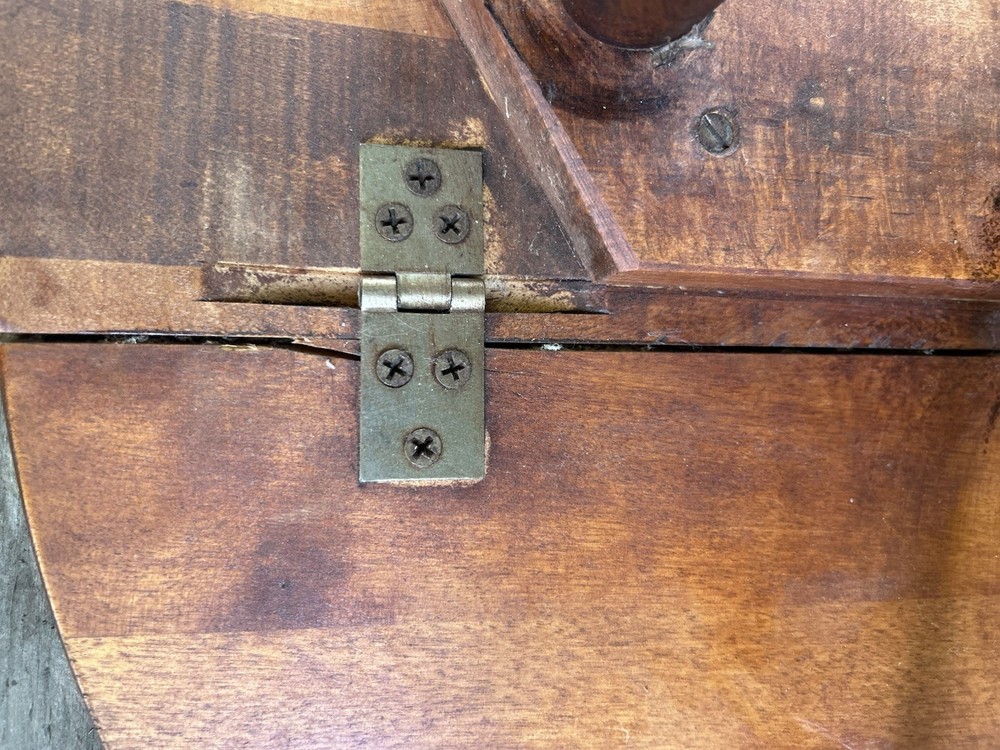 Antique 1930s Cushman Maple Drop Leaf Minimalist Side Table