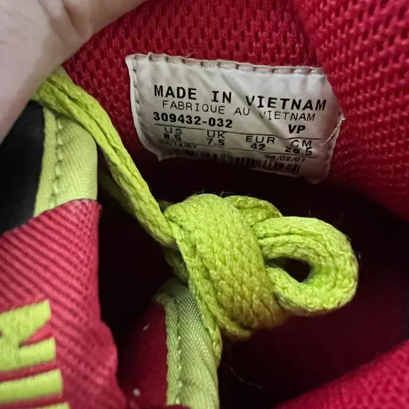 Nike Dunk High Orange Lime Black Red 265 Official