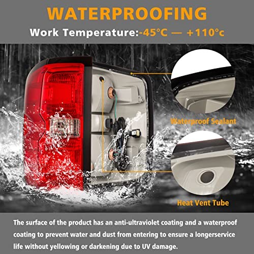 Tail Light Assembly Compatible with 2014-2019 16-19 Passenger and Driver Side