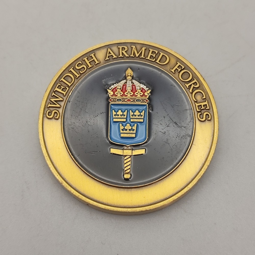 Swedish Armed Forces the Swedish Defence Attache Challenge Coin
