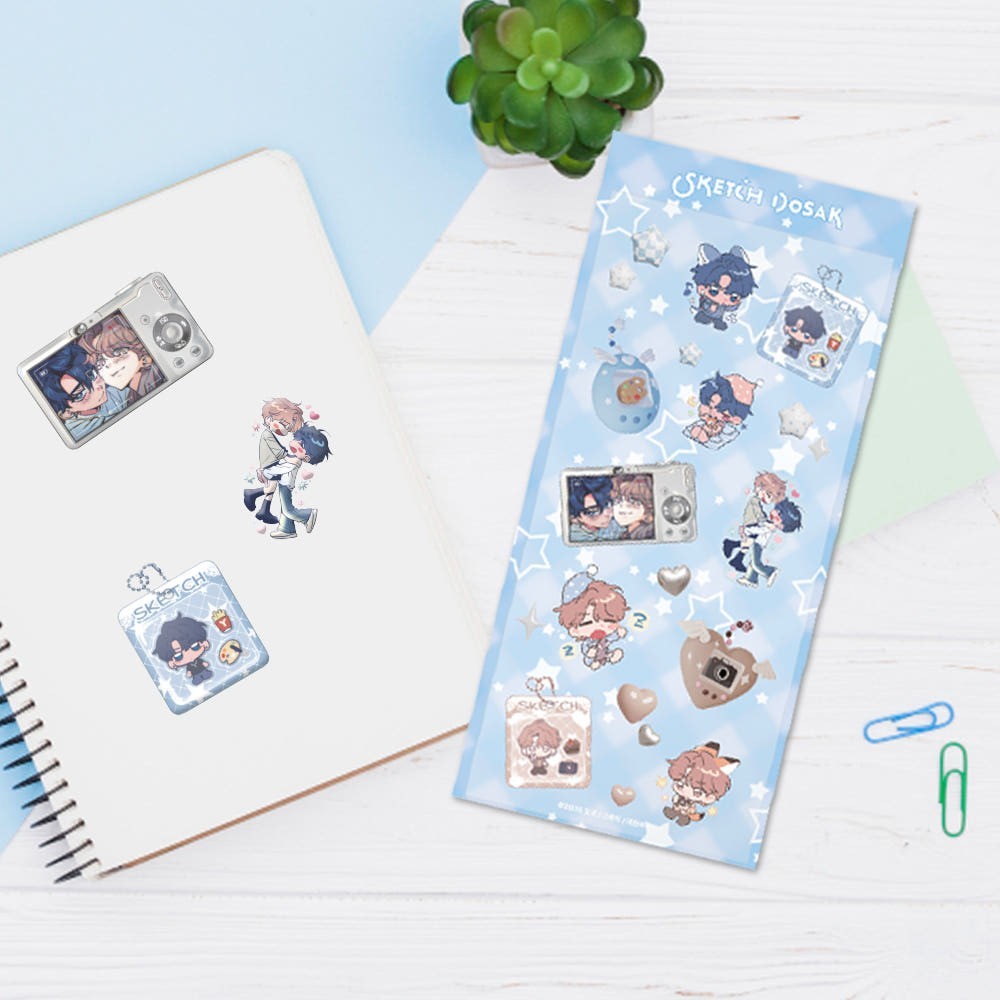 Webtoon MD [ Sketch 스케치 ] Epoxy Sticker 에폭시 스티커 (BEONGD419)