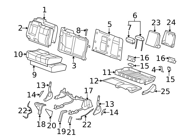 Genuine GM Armrest 20758009