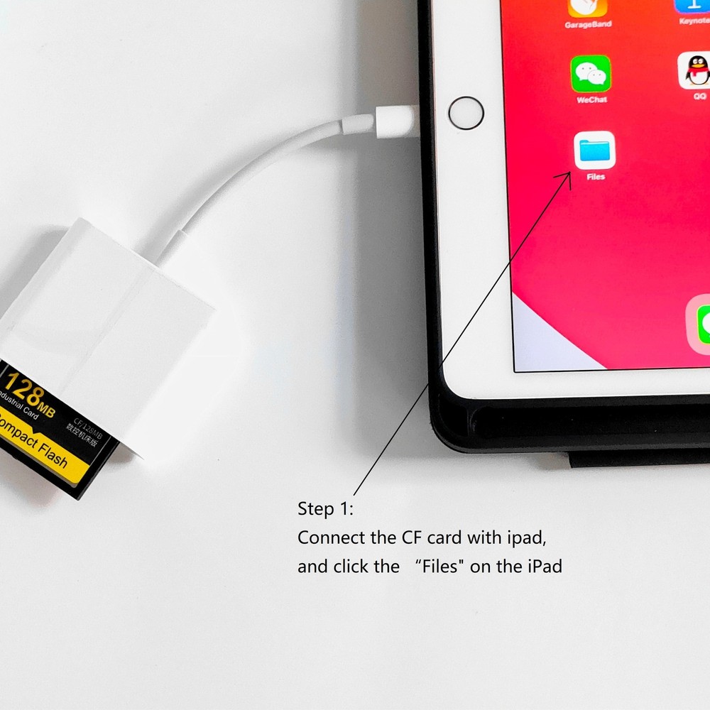 SD CF TF Card Trail Camera Viewer Sd Memory Card Reader Adapter For iPhone iPad