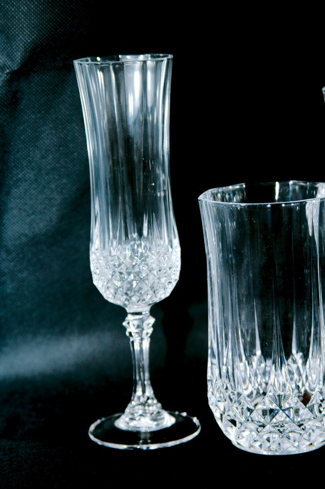 Cristal D'Arques Longchamp (clear) 5 Piece Place Setting (EUC)