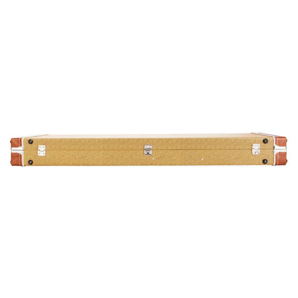 Glarry Electric Guitar Hard Case Bag Rectangular with Lock Yellow Color