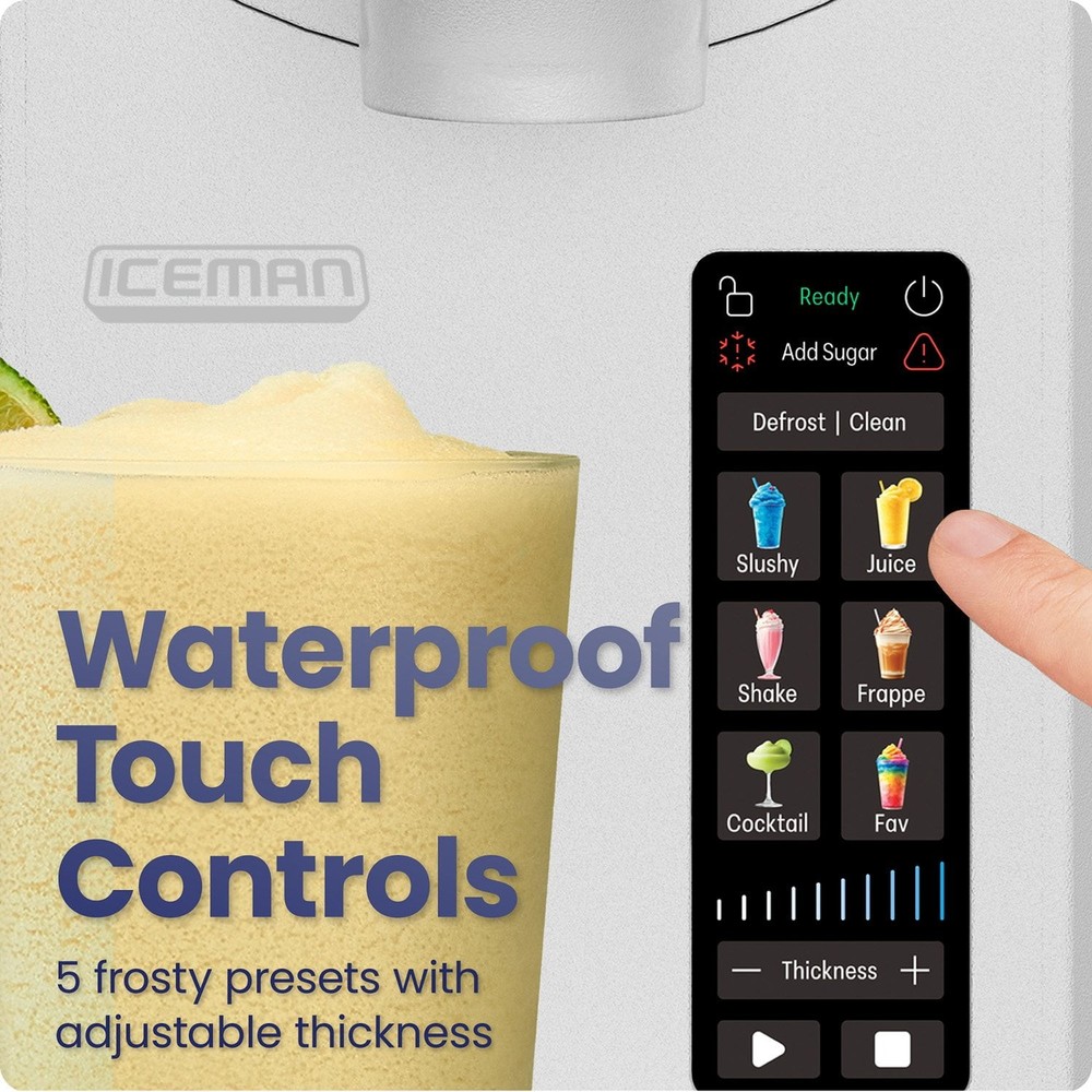 Iceman Slush-Ease 48 oz. Slushy Maker with Customizable Thickness 64 Oz.