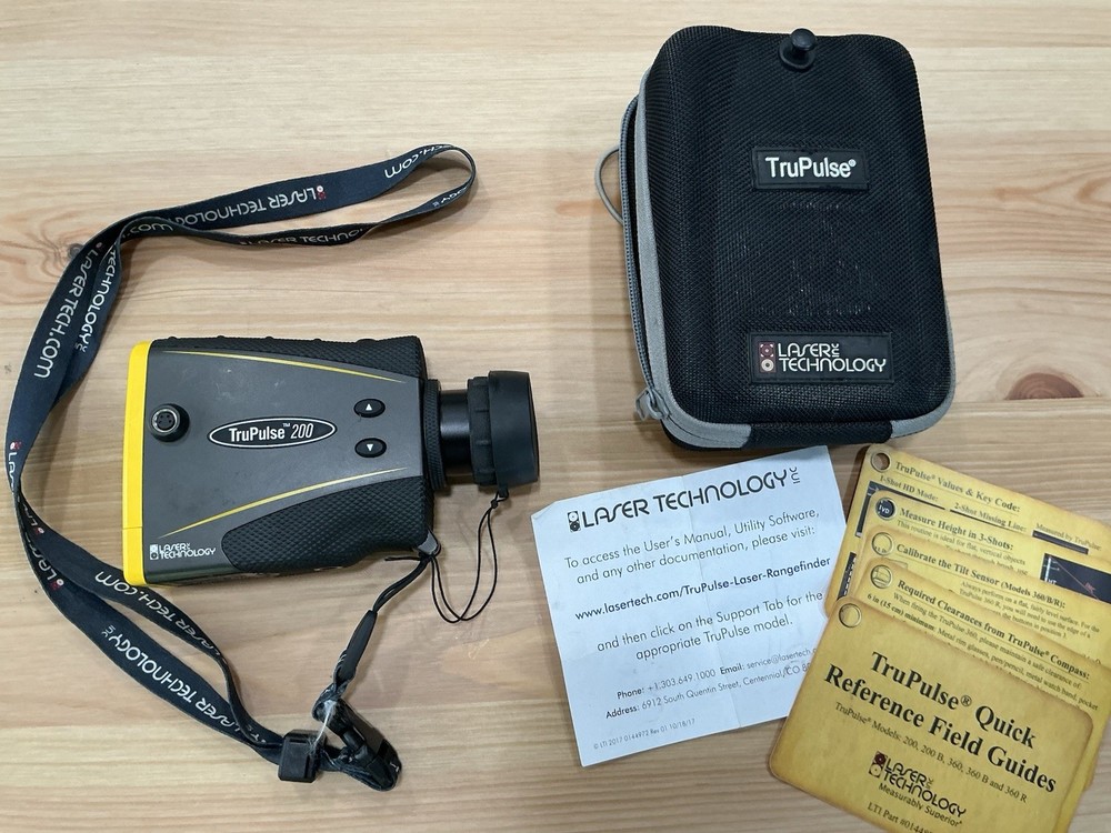 Laser Technology TruPulse 200 Rangefinder Yellow/Black with Case & Field Guide