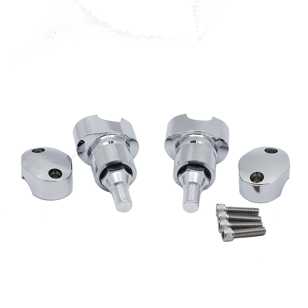 3" OEM Style Risers Kit for Harley Springer Softail FXSTSB with 1.0" Bar Chrome