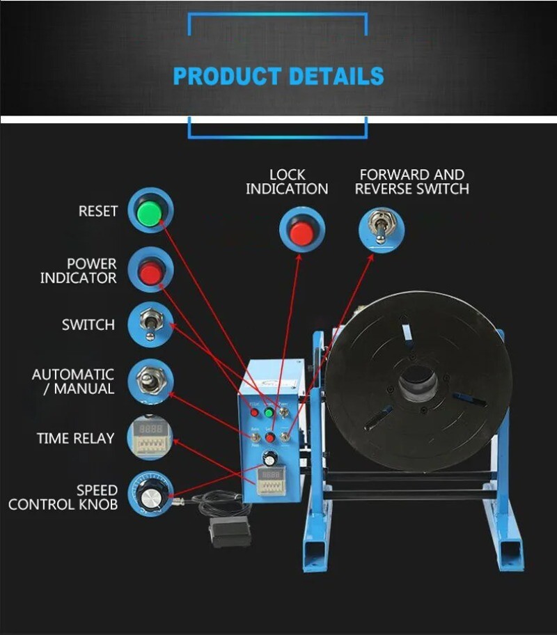 Automatic Welding Positioner Rotary Table Small Rotary Table Special Tool