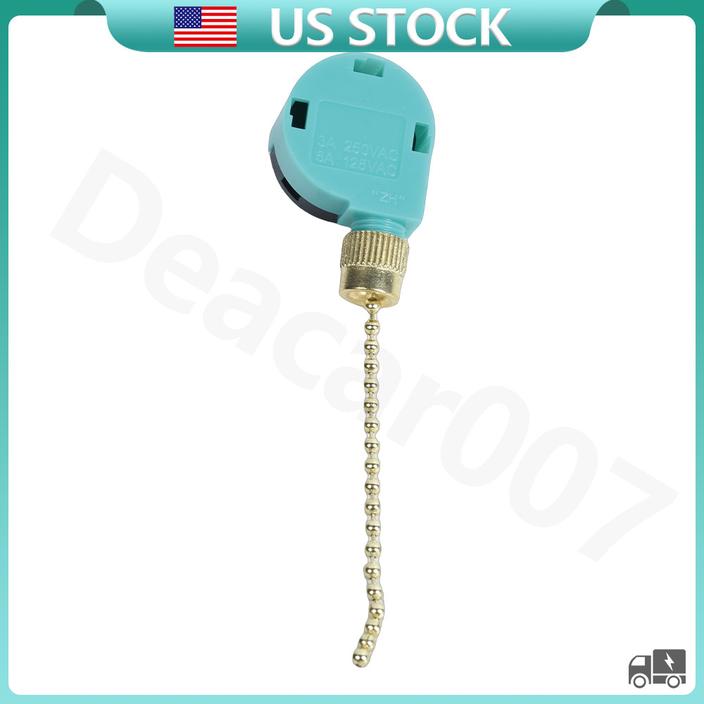 3 Speed 4 Wire Ceiling Fan Switch For Hunter Harbor Breeze Hampton Bay ZE-268S6