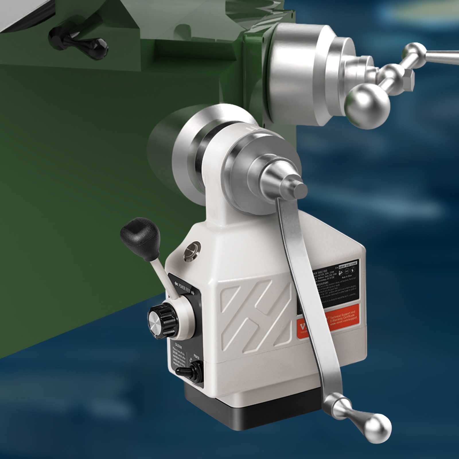 Z-Axis Power Feed Table Mill for Milling Machine 450 in-lb Torque 0-200RPM