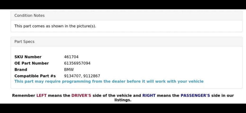 🚘 BMW E60 E63 E70 E71 5 6 X5 X6 PASSIVE ACCESS GO CONTROL KEYLESS ENTRY 6957094