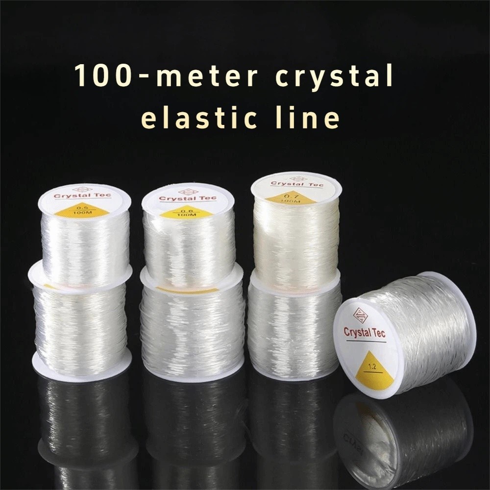 Crystal Clear Transparent Beading Thread Elastic Bracelet String  Beading