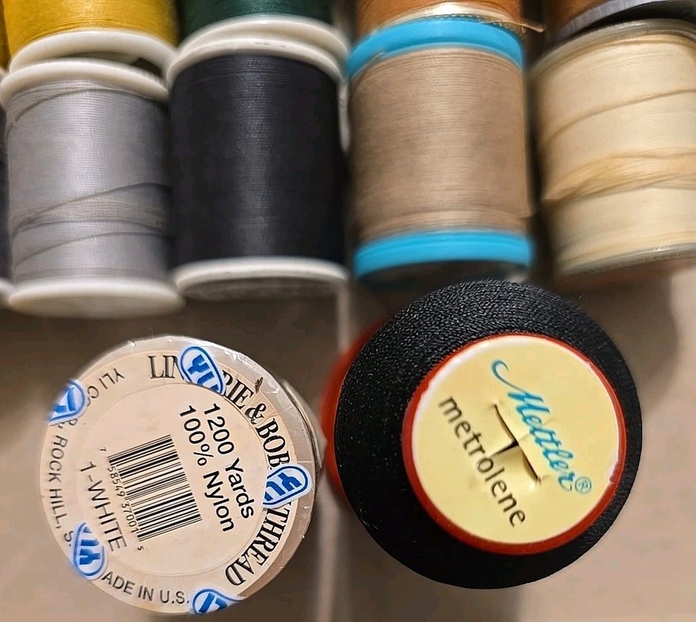 27 Coats & Clark Dual Duty Thread Cotton Polyester All Purpose Spools New & Used