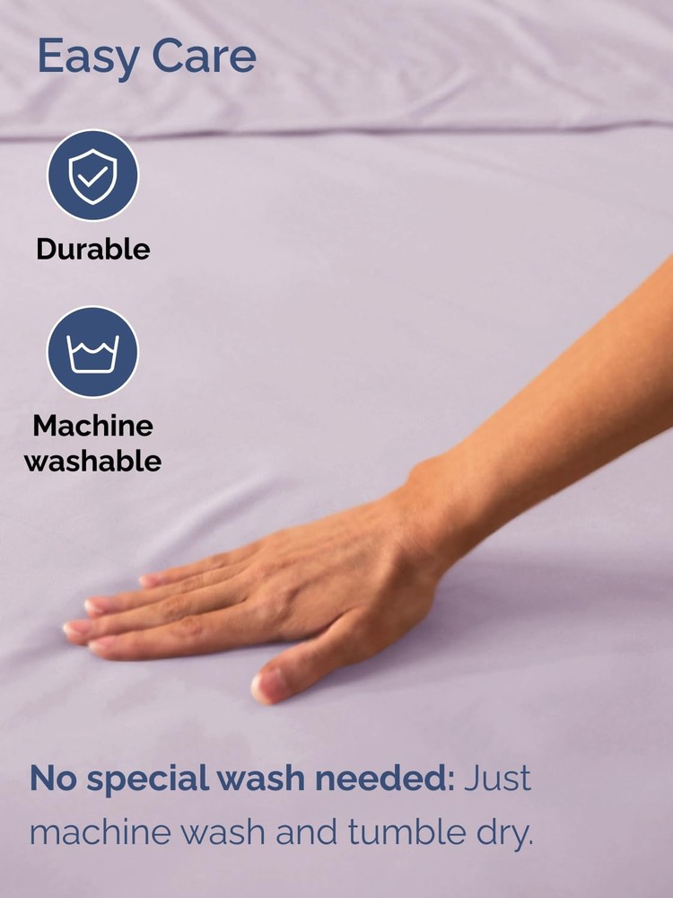 Extra Deep Twin Fitted Sheet - Hotel Luxury Single Fitted Sheet Only - Easily...