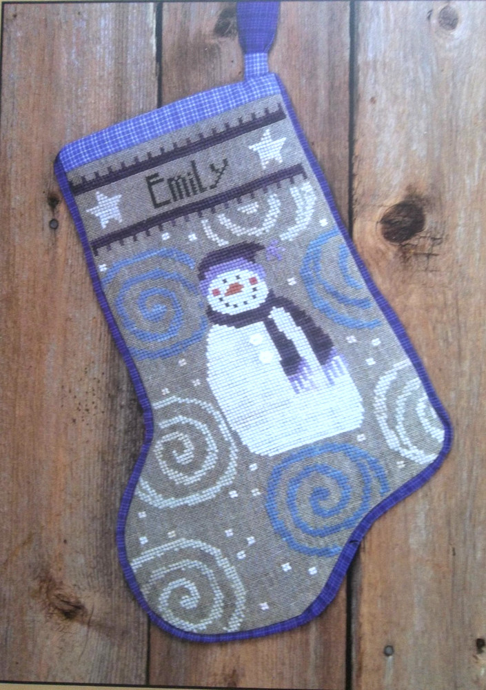 Snowman Stocking Cross Stitch Pattern by Bent Creek